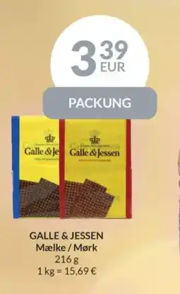 Nielsen's Discount GALLE & JESSEN Mælke/mørk tilbud