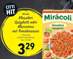 Citti Klassiker spaghetti oder maccaroni mit tomatensauce tilbud