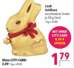 Citti LINDT Goldhase tilbud