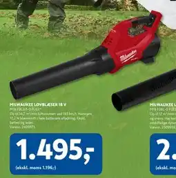 Davidsen MILWAUKEE LØVBLÆSER 18 V tilbud