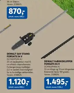 Davidsen DEWALT SAV STANG FORSATS 54 V tilbud