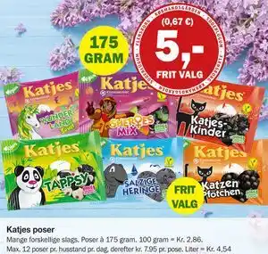 Købmandsgården Katjes poser tilbud