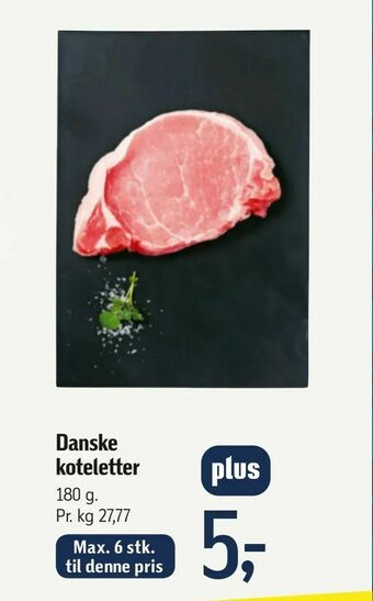 Føtex Danske koteletter tilbud