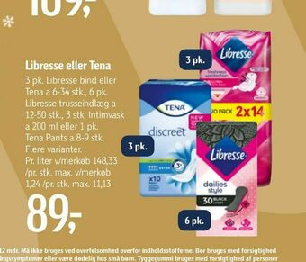 Føtex Libresse eller Tena tilbud