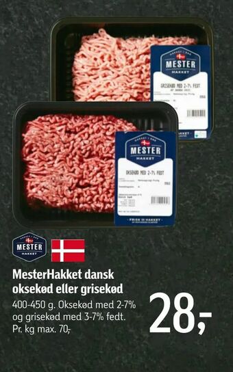 Føtex MesterHakket dansk oksekød eller grisekød tilbud