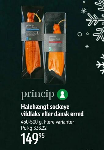 Føtex Halehængt sockeye vildlaks eller dansk ørred tilbud