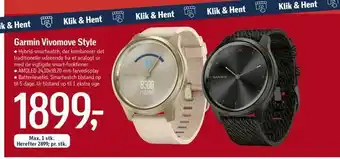 Føtex Garmin Vivomove Style tilbud