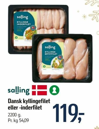Føtex Dansk kyllingefilet eller -inderfilet tilbud
