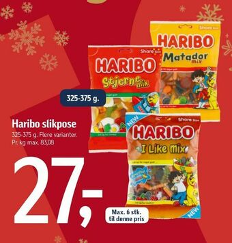 Føtex Haribo slikpose tilbud