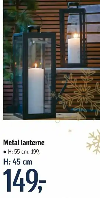 Føtex Metal lanterne tilbud