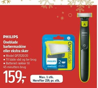 Føtex Oneblade barbermaskine eller ekstra skær tilbud