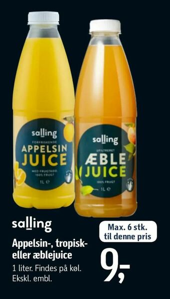 Føtex Appelsin-, tropisk eller æblejuice tilbud