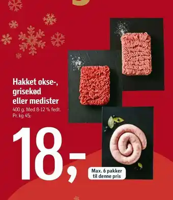 Føtex Hakket okse-, grisekød eller medister tilbud