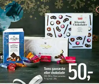 Føtex Toms gaveæske eller chokolade tilbud