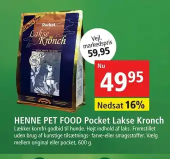 HENNE PET FOOD Pocket Lakse Kronch
