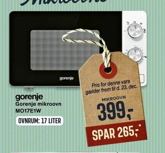Gorenje mikroovn MO17E1W