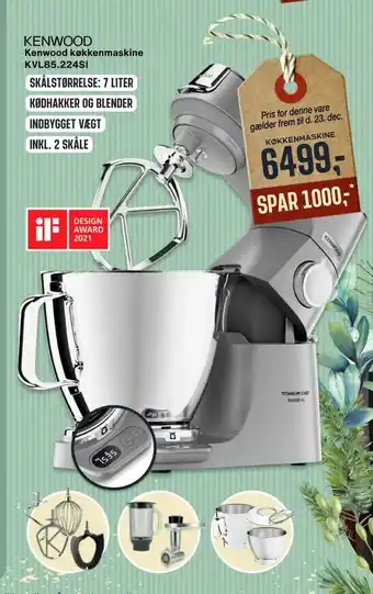 Skousen Kenwood køkkenmaskine KVL85224SI tilbud