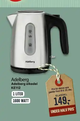 Skousen Adelberg elkedel KE112 tilbud