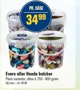 Otto Duborg Evers eller Heede bolcher tilbud