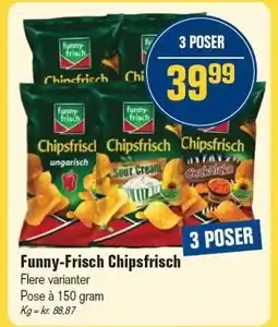 Otto Duborg Funny-Frisch Chipsfrisch - 3 poser tilbud