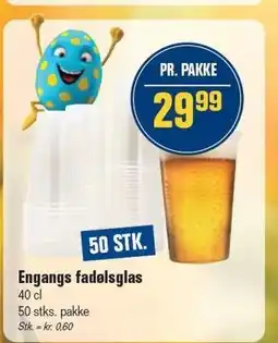 Otto Duborg Engangs fadølsglas tilbud