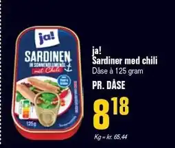 Otto Duborg ja! Sardiner med chili tilbud