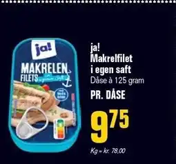 Otto Duborg ja! Makrelfilet i egen saft tilbud