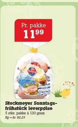 Poetzsch Padborg Stockmeyer Sonntagsfrühstück leverpølse tilbud