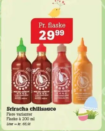 Poetzsch Padborg Sriracha chilisauce tilbud