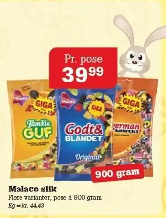 Poetzsch Padborg Malaco slik tilbud