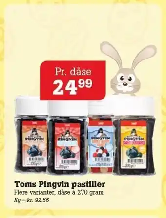 Poetzsch Padborg Toms Pingvin pastiller tilbud