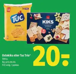 Coop 365 Ostekiks eller tuc trio tilbud