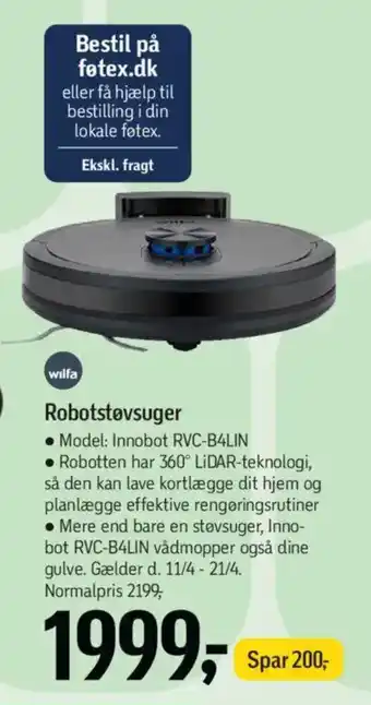 Føtex Robotstøvsuger tilbud