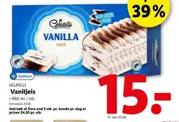 Lidl GELATELLI Vaniljeis tilbud