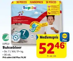 Lidl LUPILU Buksebleer tilbud