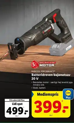 Lidl Batteridreven bajonetsav 20 v tilbud