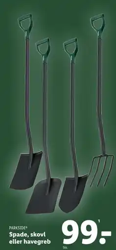 PARKSIDE Spade, skovl eller havegreb