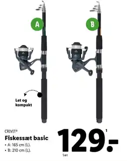 Lidl CRIVIT Fiskessæt basic tilbud