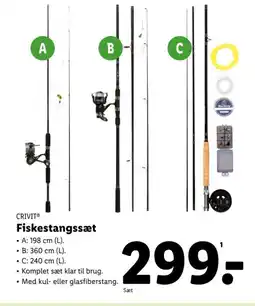 Lidl CRIVIT Fiskestangssæt tilbud