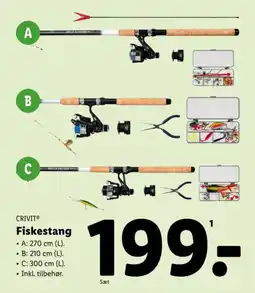 Lidl CRIVIT Fiskestang tilbud
