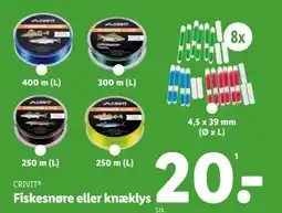 Lidl CRIVIT Fiskesnøre eller knæklys tilbud