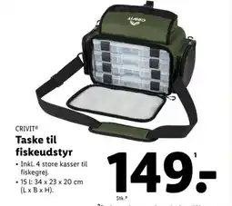 Lidl CRIVIT Taske til fiskeudstyr tilbud