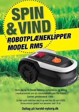 Harald Nyborg SPIN & VIND ROBOTPLÆNEKLIPPER MODEL RM5 tilbud