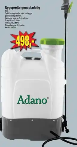 Harald Nyborg Rygsprøjte genopladelig tilbud