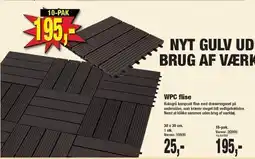 Harald Nyborg WPC flise 30 x 30 cm eller 10-pak tilbud