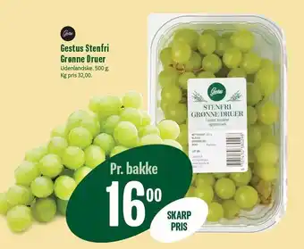 Min Købmand Gestus Stenfri Grønne Druer tilbud