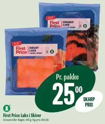 Min Købmand First Price Laks i Skiver tilbud