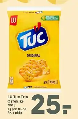 SPAR LU Tuc Trio Ostekiks tilbud