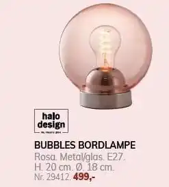 Daells Bolighus BUBBLES BORDLAMPE tilbud