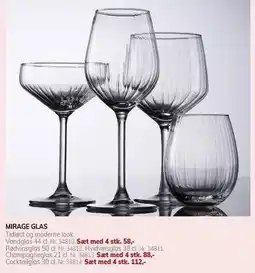 Daells Bolighus MIRAGE GLAS tilbud